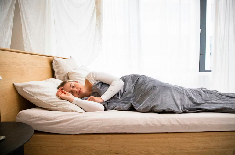 sleeping woman